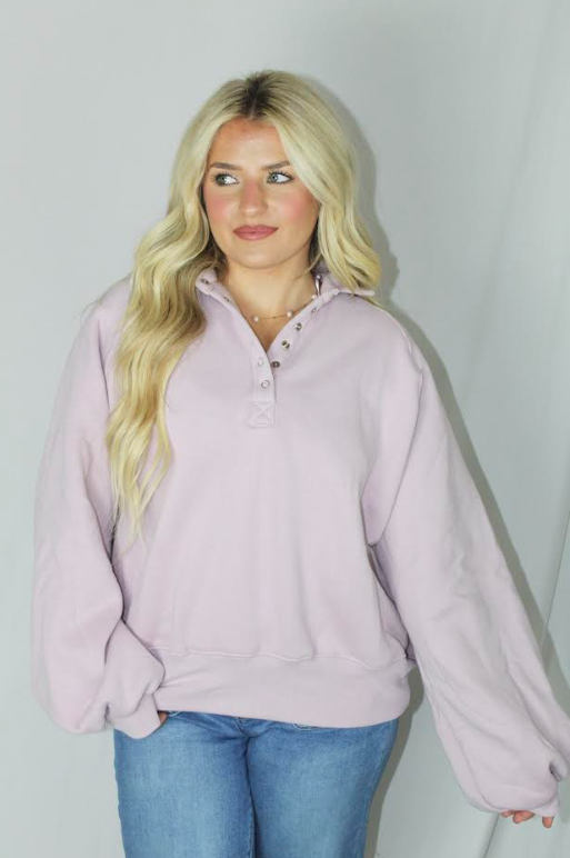 Piper Snap Button Collar Sweater