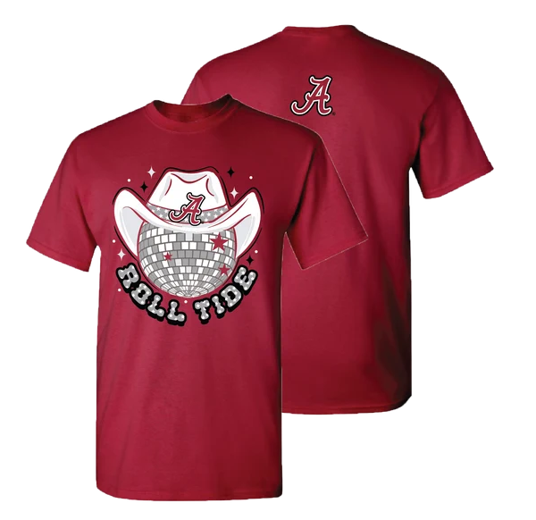 Girlie Girl Alabama Roll Tide Disco S/S (Cardinal)