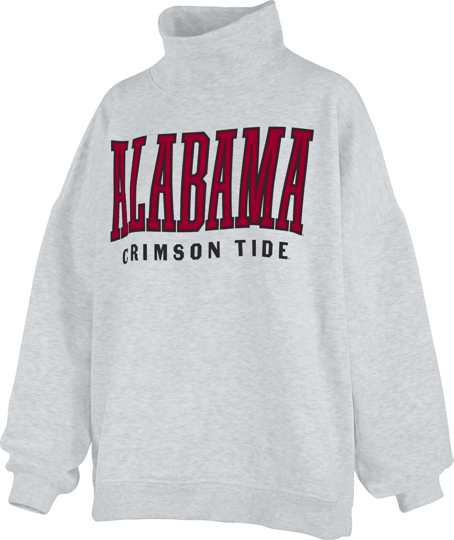Royce Apparel ALABAMA CRIMSON TIDE "SOUTHLAWN ECHO" Mockneck (Ash)