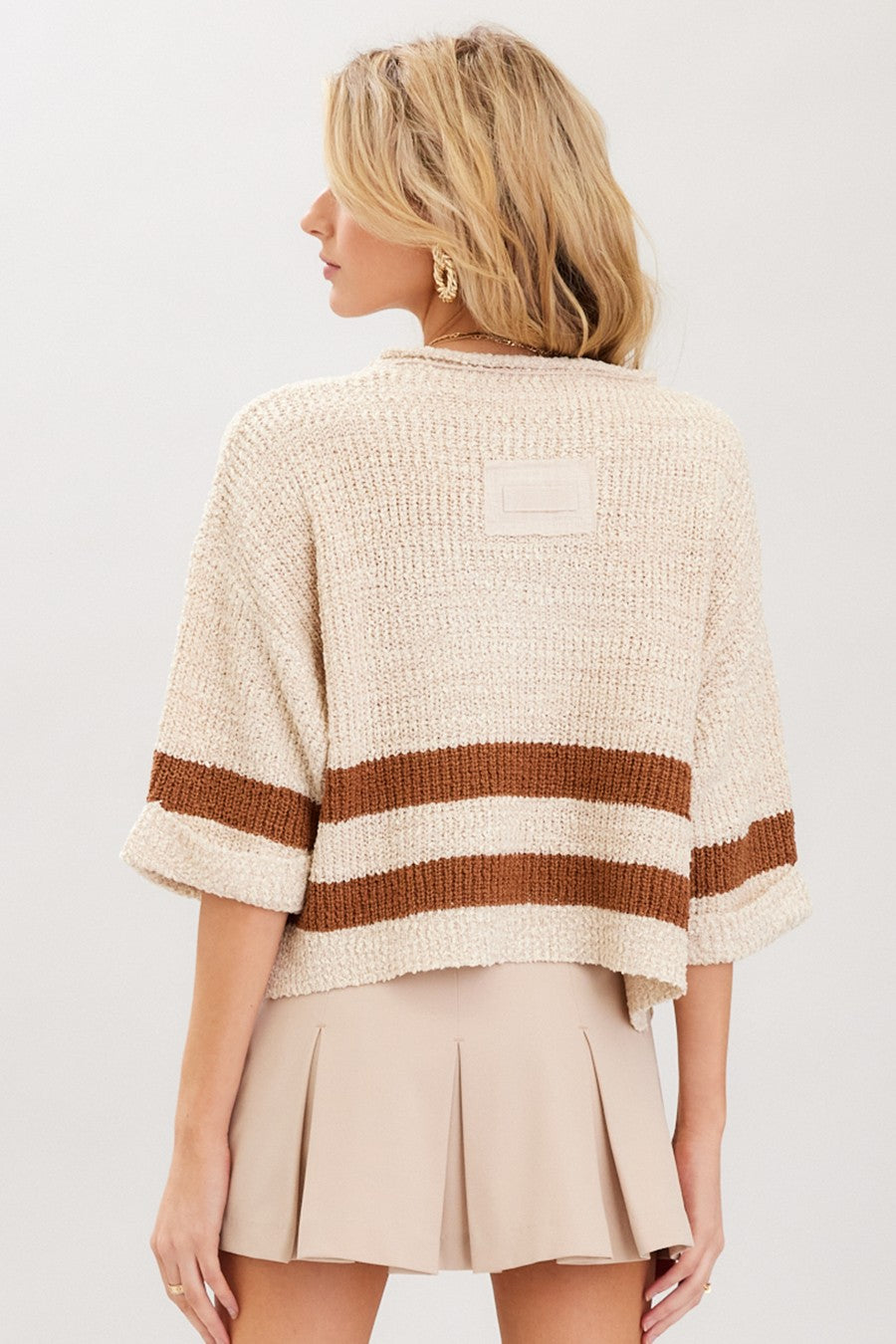 Striped Cropped Sweater