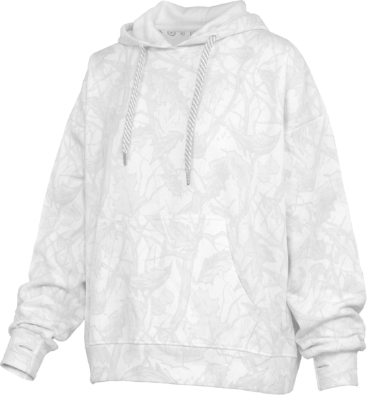 Juniors' Royce Apparel L/S Camo Hoodie (Ice Woodland)