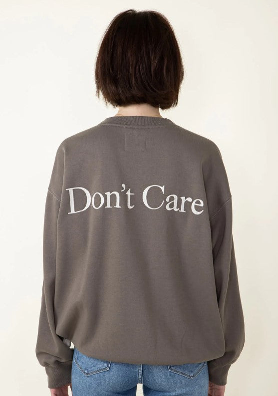 Don't Know, Don't Care Sweatshirt (Beige/Fossil)