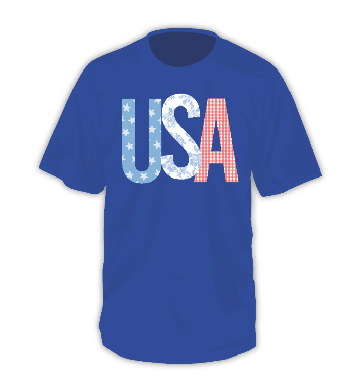 Comfort Color USA Pattern S/S (Blue Jean)