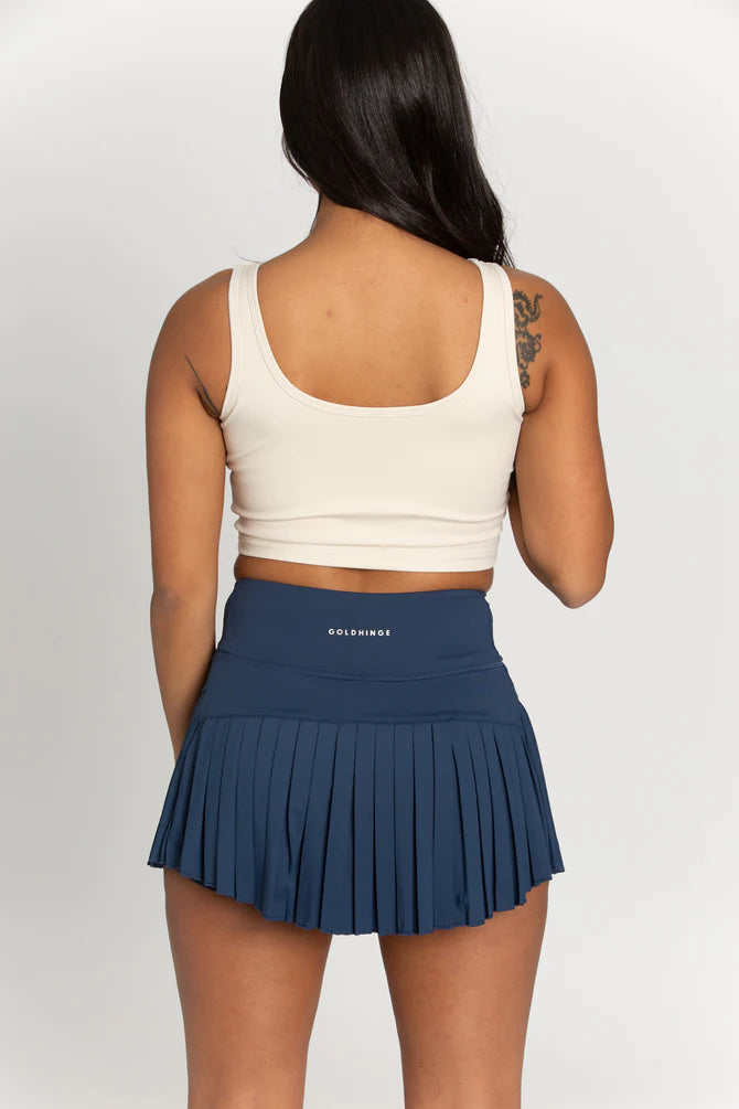 GOLD HINGE Lined Crop Top Bra (Light Cream)