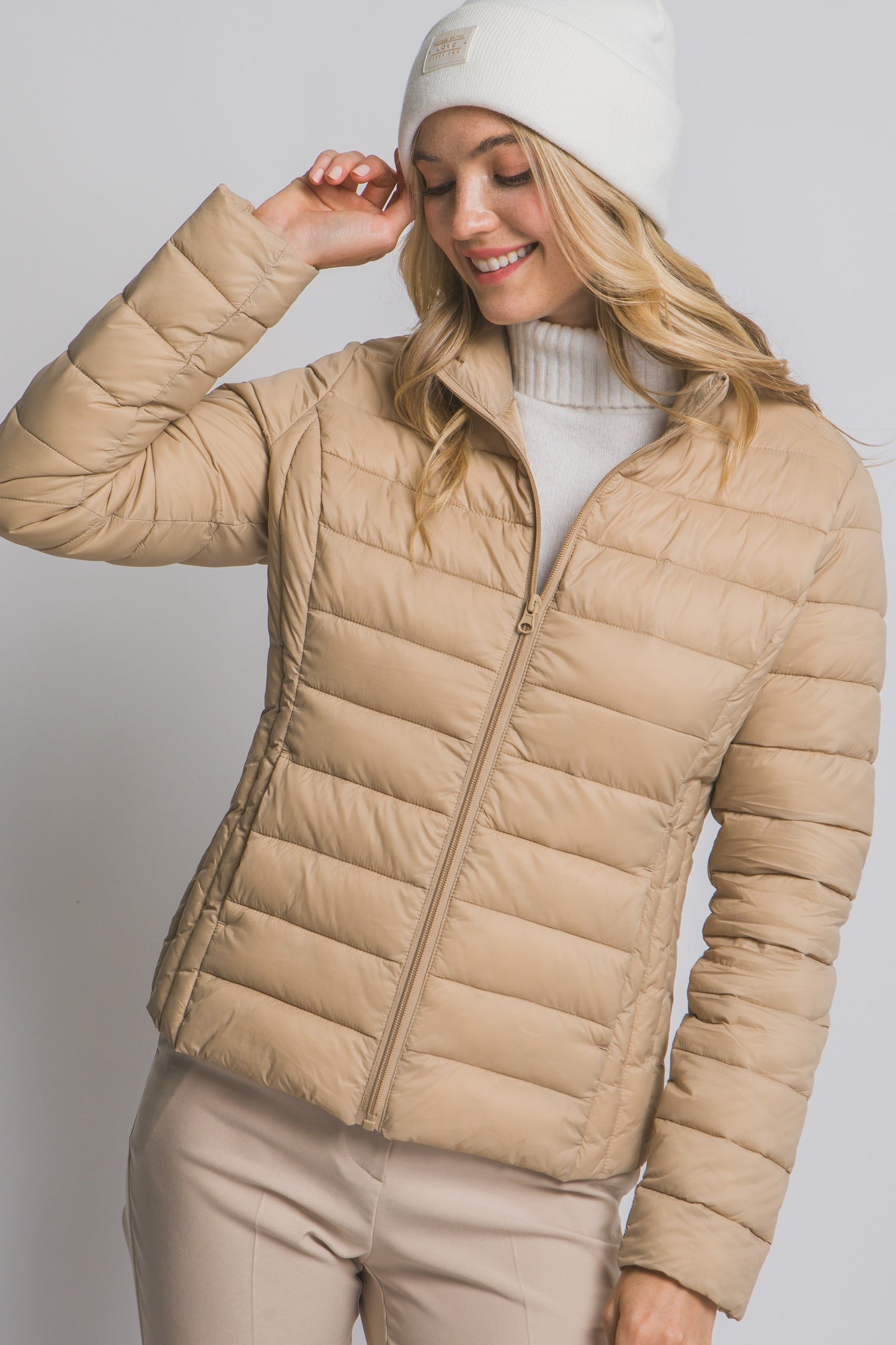 Ultra Lightweight Padded Thermal Zip Up Jacket