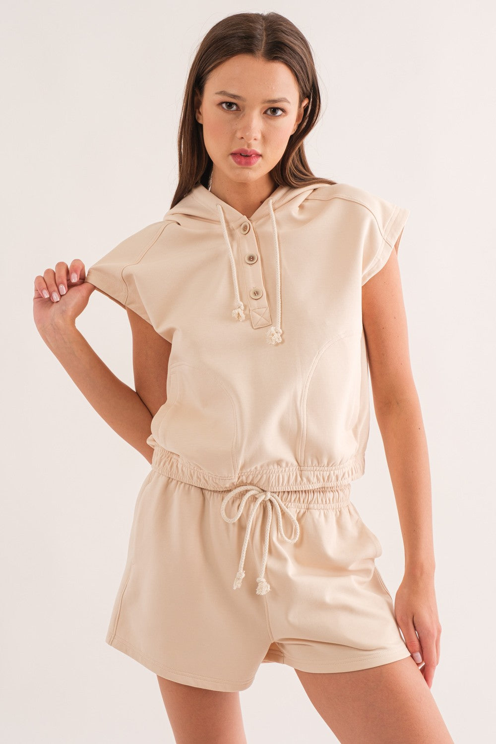 Sarah Sleeveless Hoodie