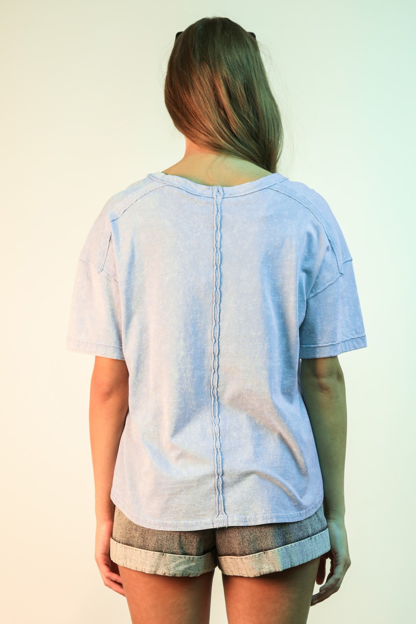 Washed Knit S/S Pocket Tee
