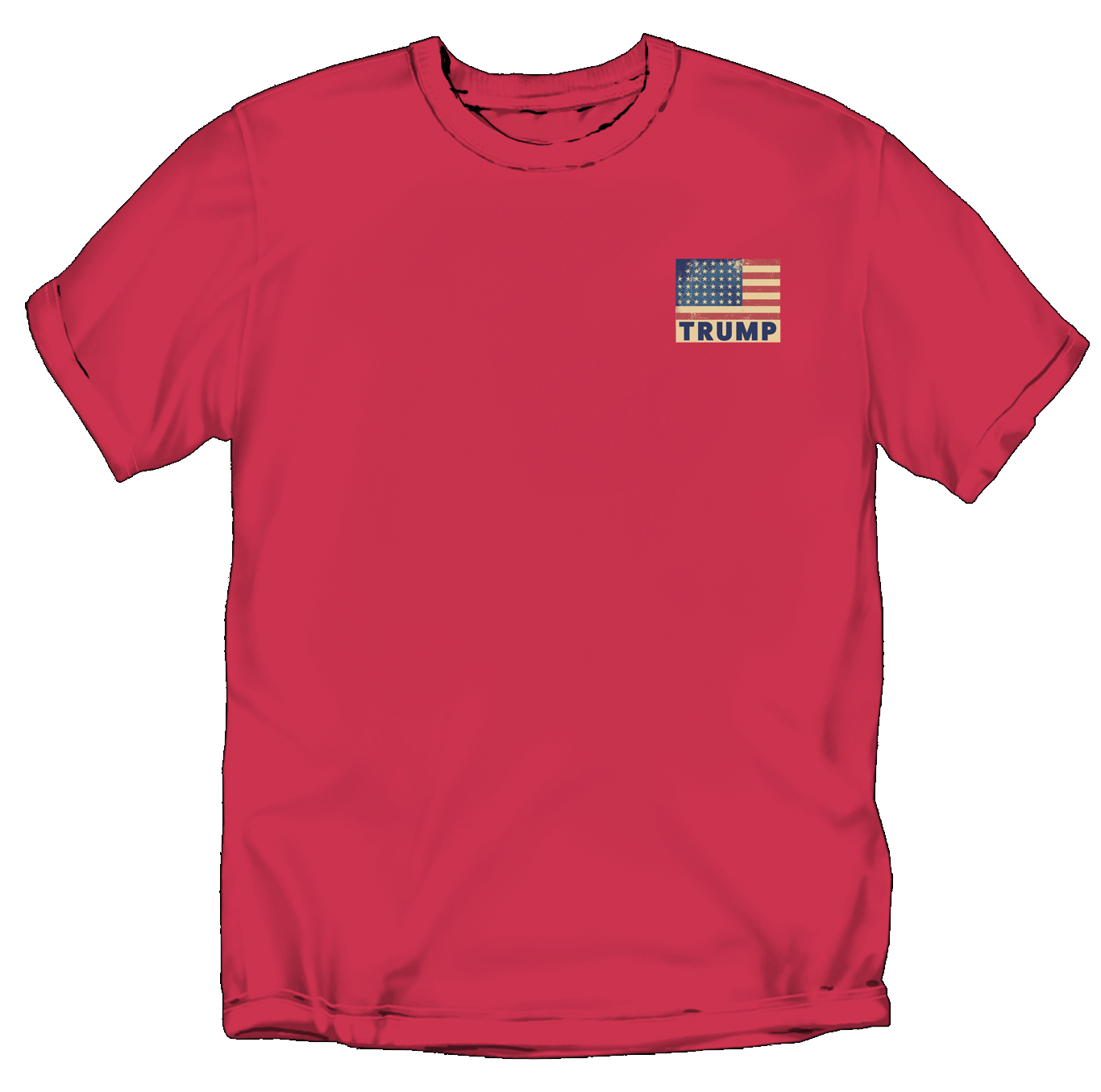 RED, WHITE & BULLETPROOF S/S TEE (HEATHER RED SILO)