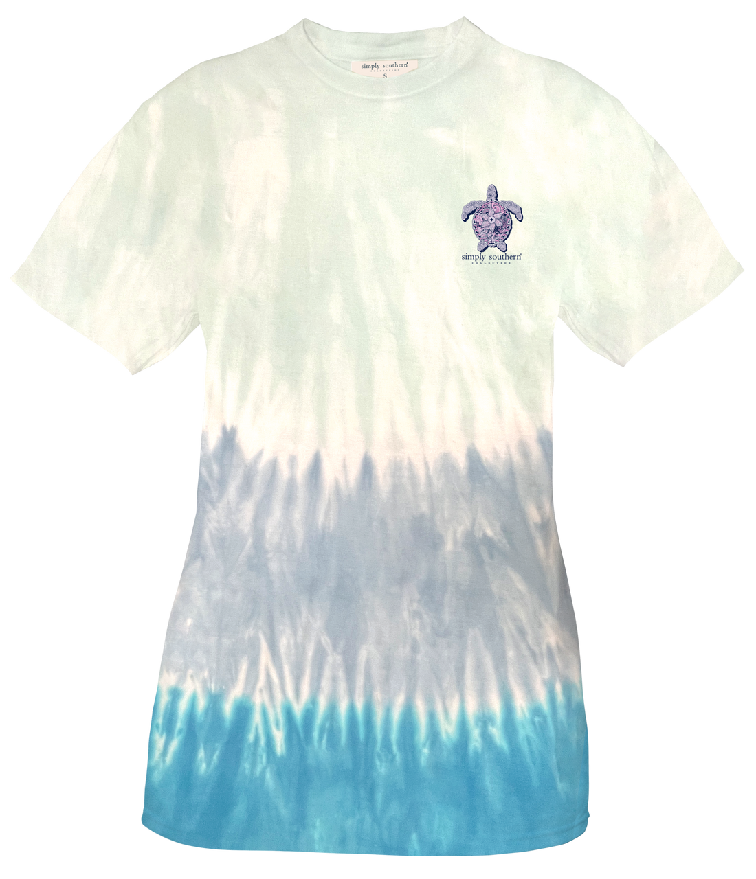 Ladies Simply Southern Turtle Tracking S/S Cloud