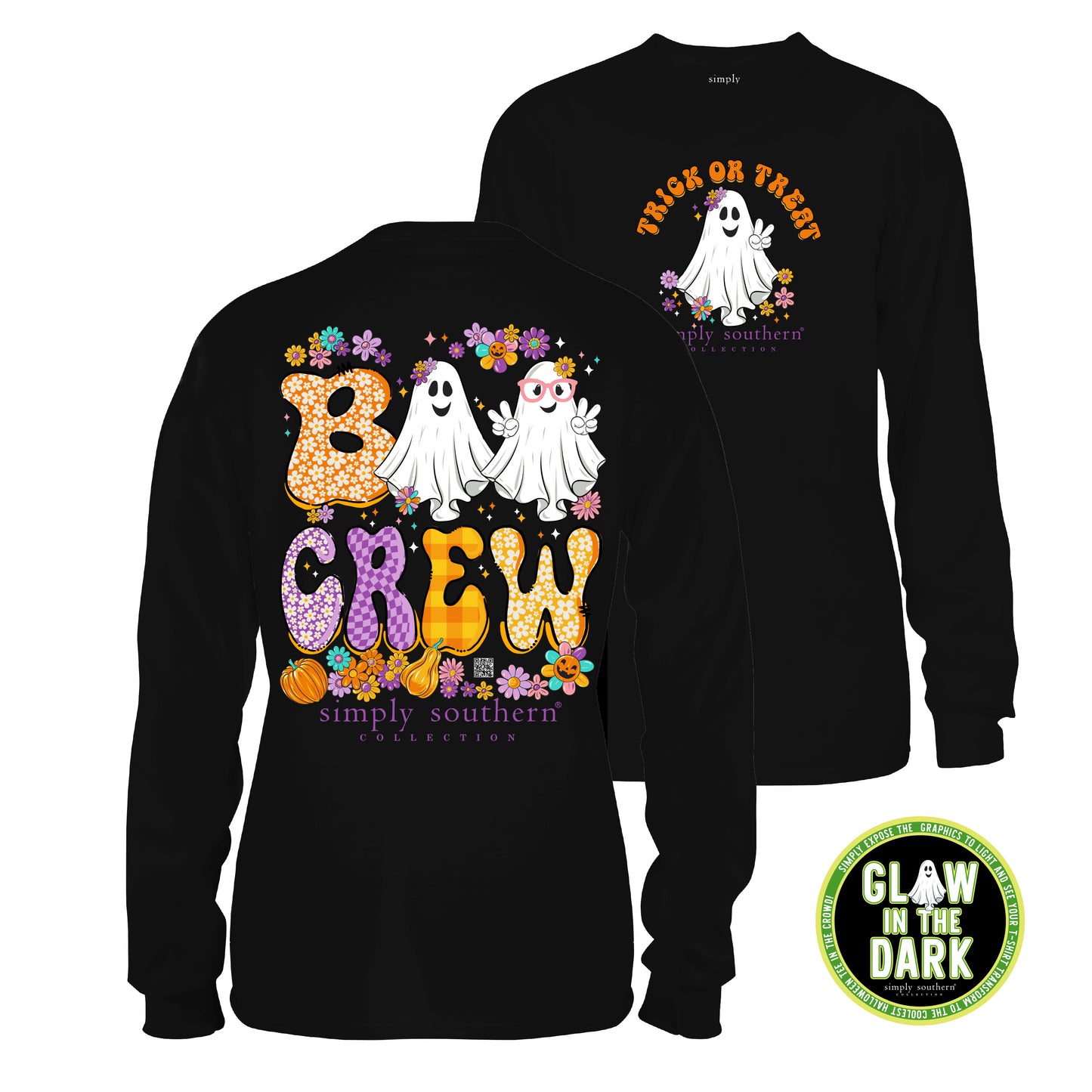 Youth Simply Southern Trick Or Treat L/S Black