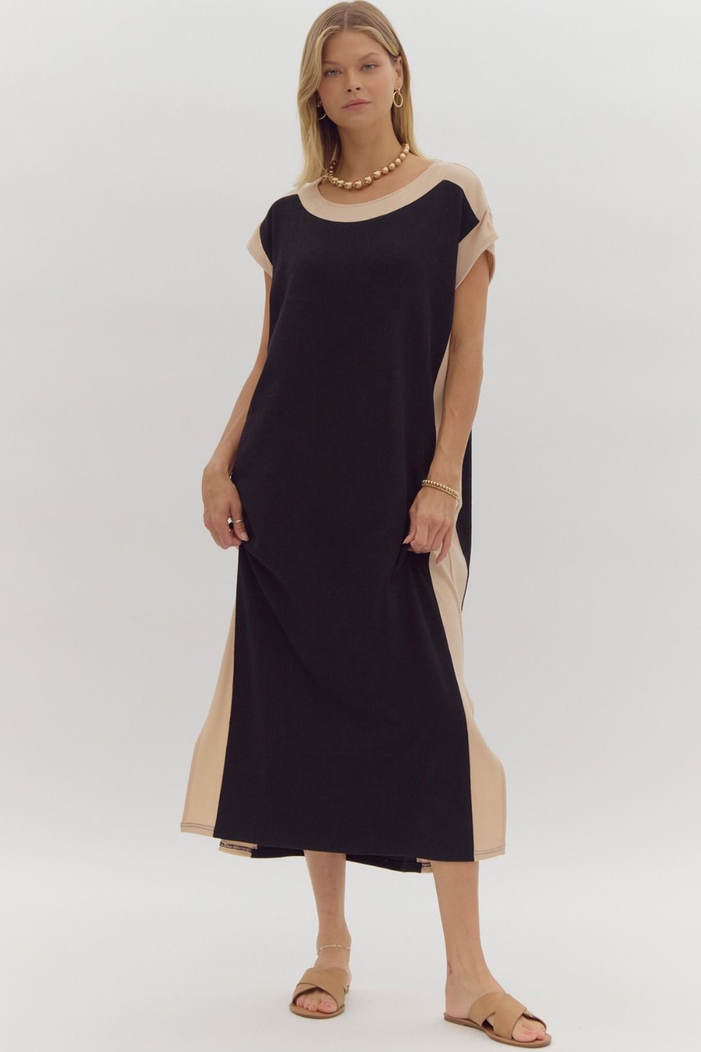 Always Ready Midi Dress (Black)
