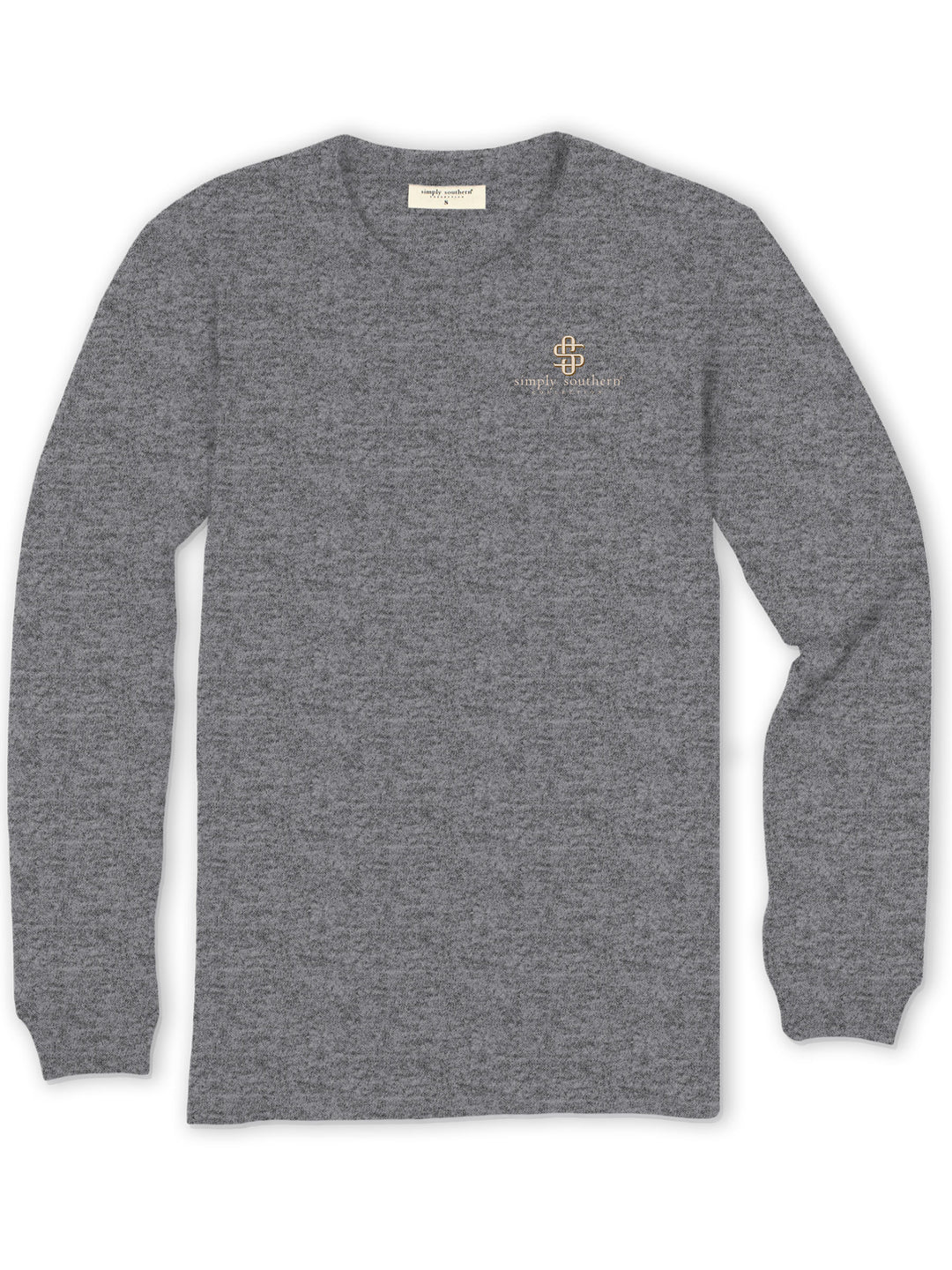 Ladies Simply Southern Just A Girl Who Loves Books L/S (Charcoal Heather)