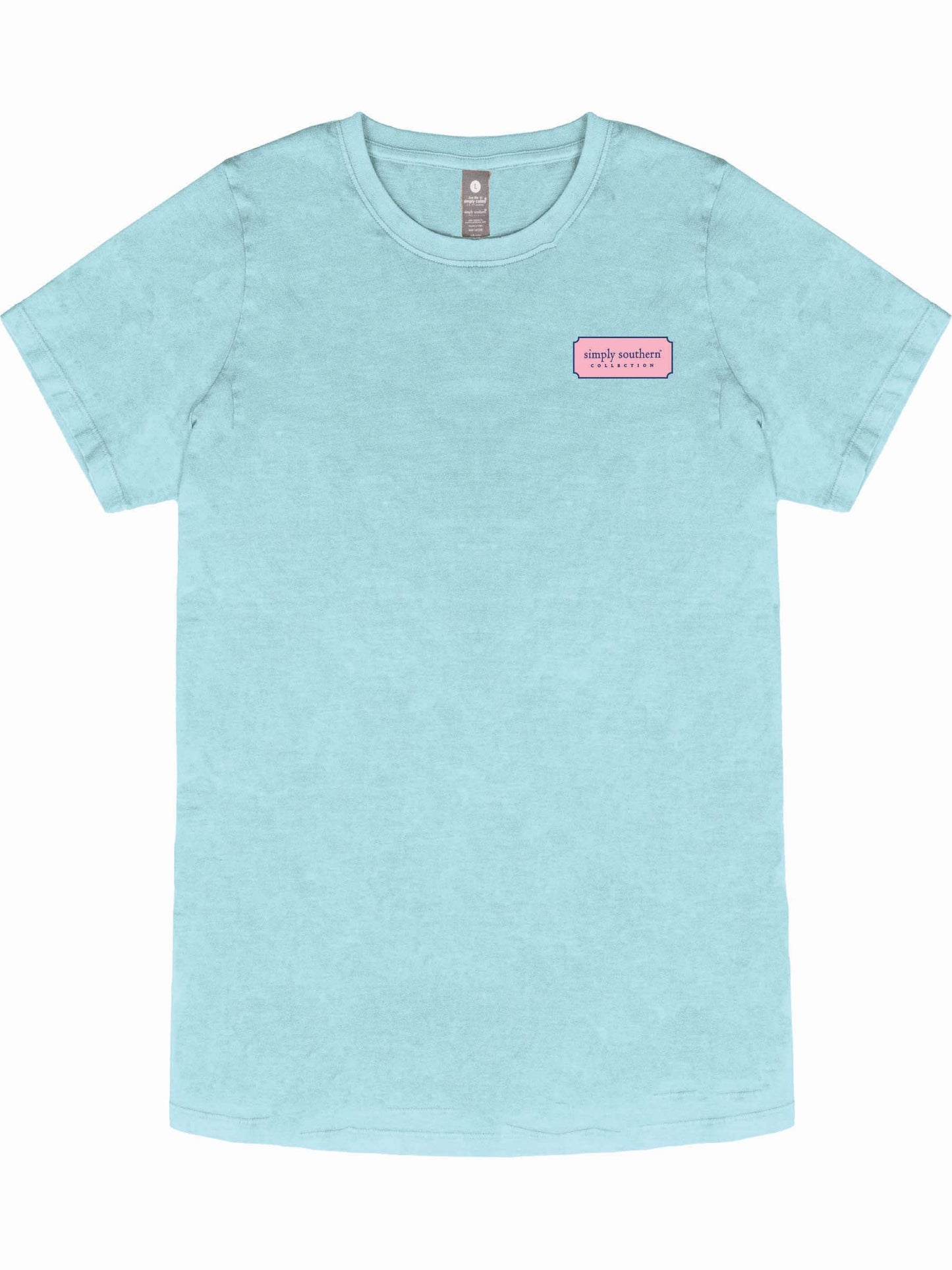 Ladies' Simply Southern Beach Sign S/S (Washed Aqua)