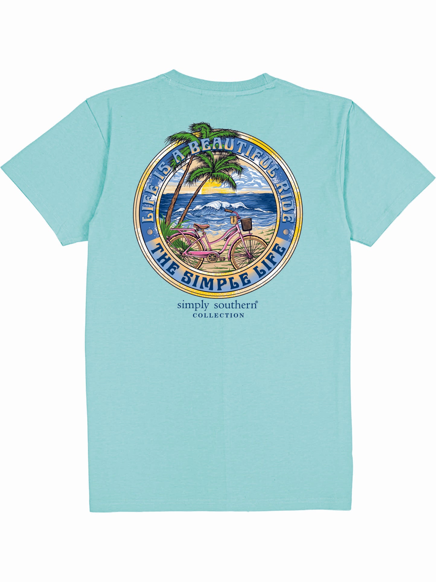 Ladies' Simply Southern Simply Life S/S (Aqua)