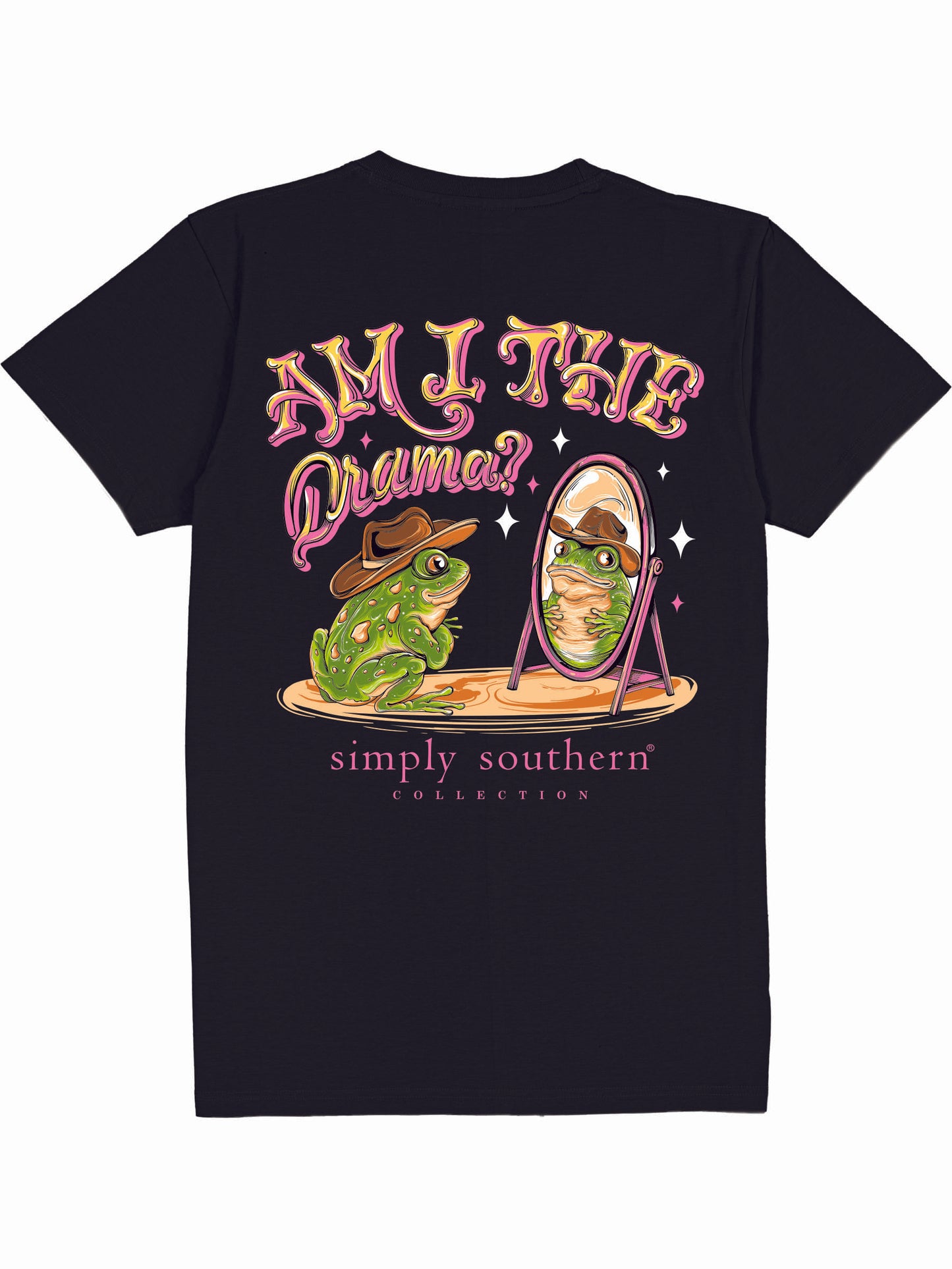 Ladies' Simply Southern Am I The Drama S/S (Black)