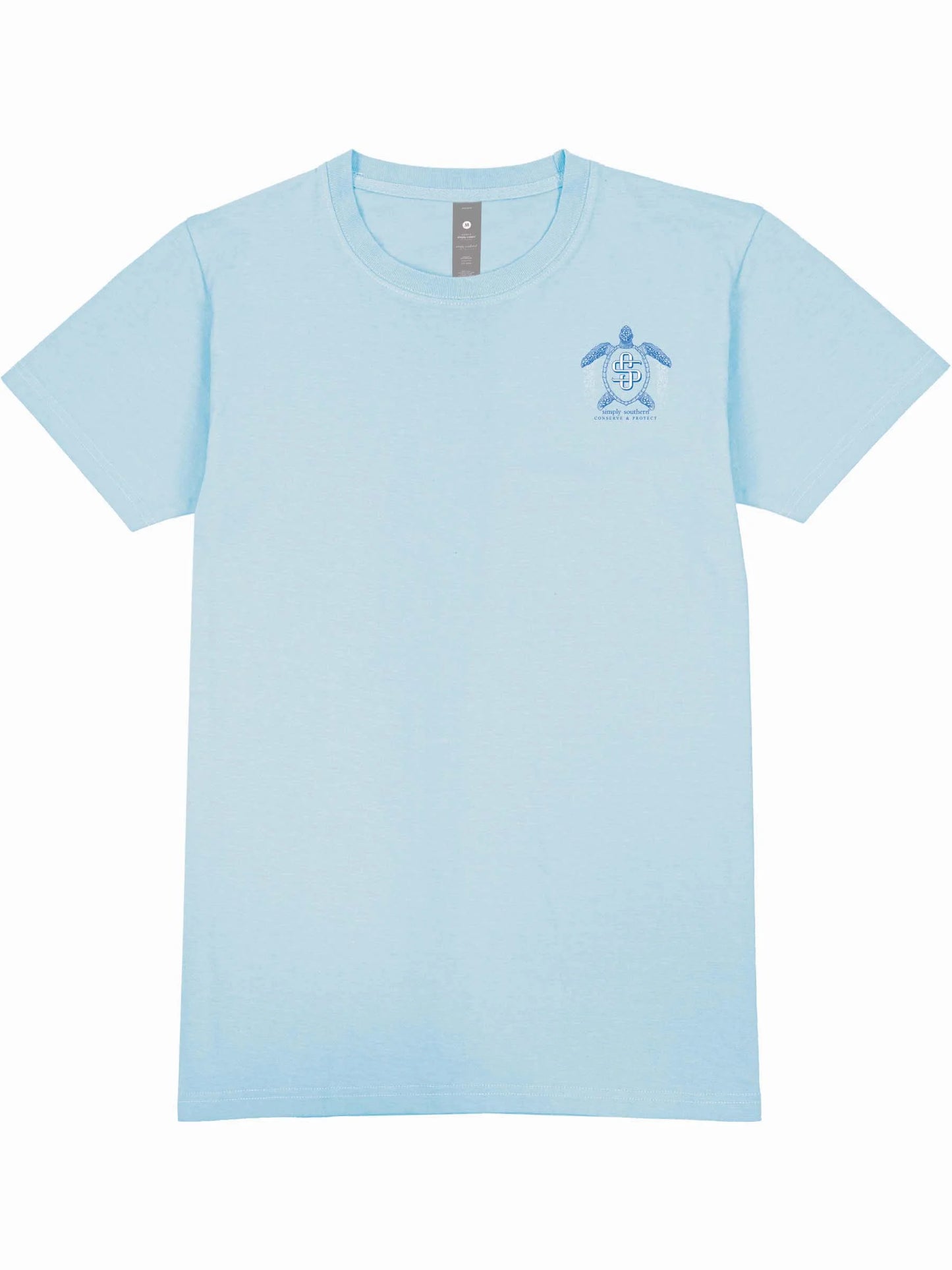 Ladies' Simply Southern Turtle Tracker Shell S/S (Ice)