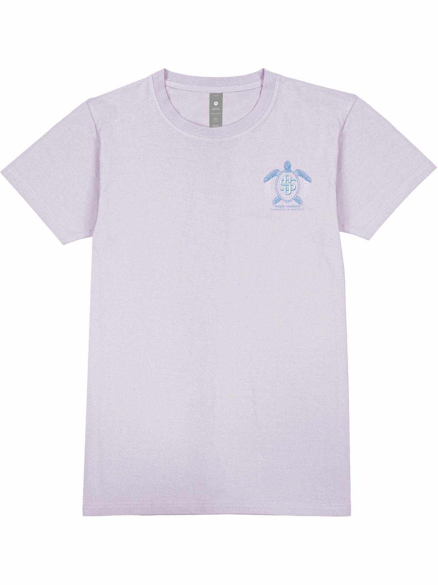 Ladies' Simply Southern Turtle Tracker Bow S/S (Lilac)