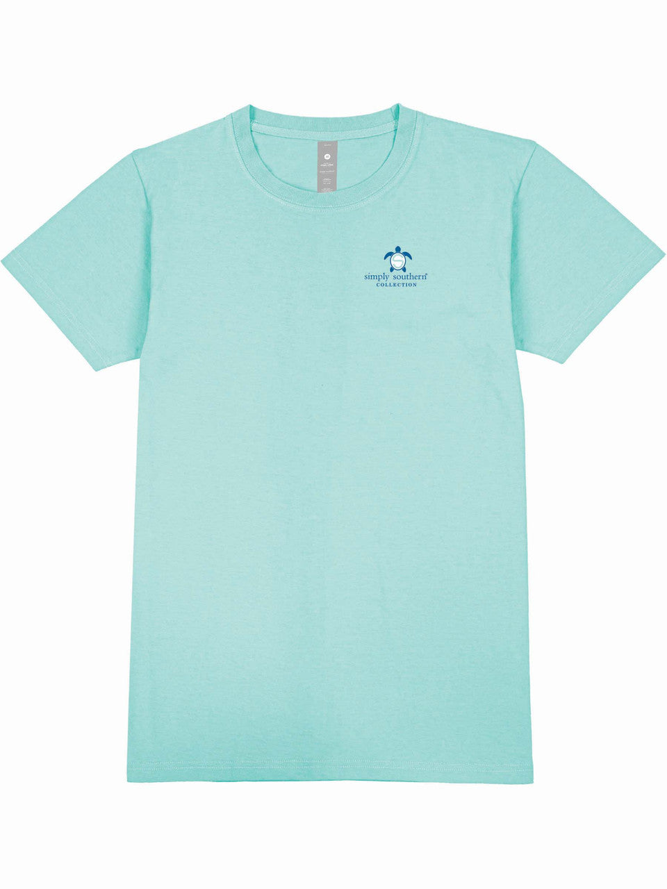 Ladies' Simply Southern Turtle Tracker Reef S/S (Aqua)