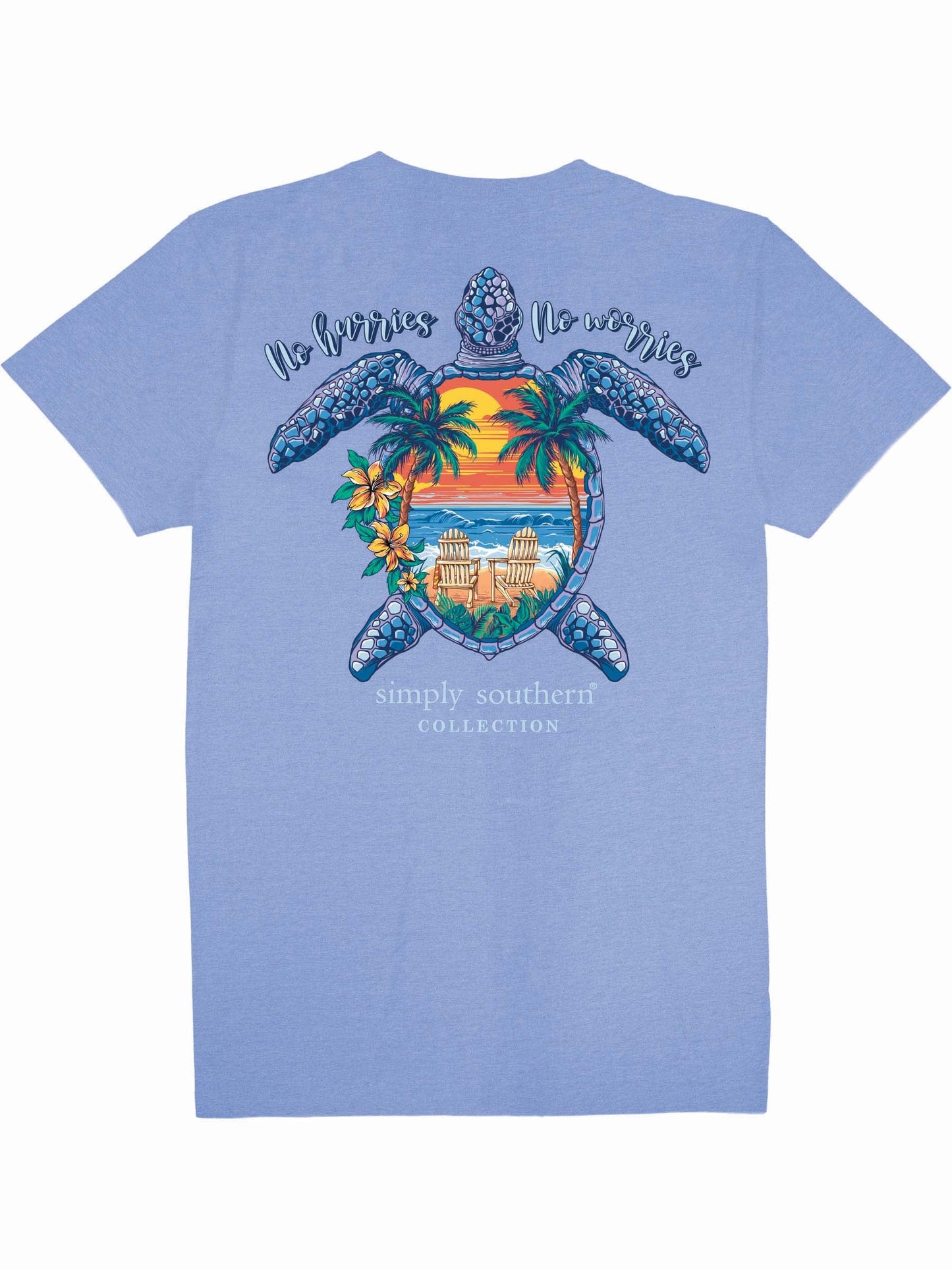 Ladies' Simply Southern Turtle Tracker Beach S/S (Wave)