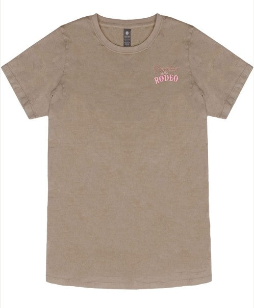 Ladies' Simply Southern Sweetheart Of The Rodeo S/S (Washed Umber)