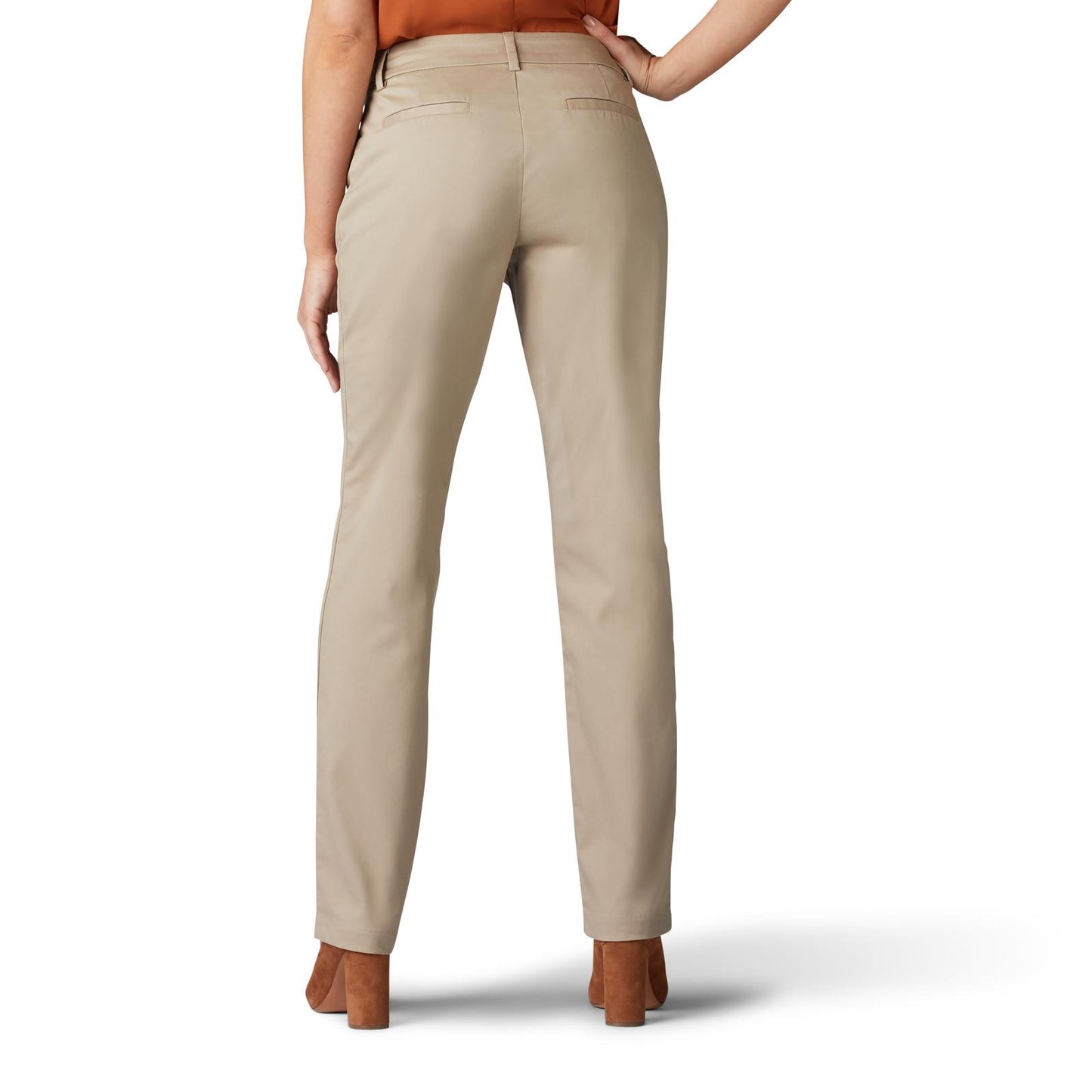 Women's Lee Wrinkle Free Straight Leg Pant (Flax)