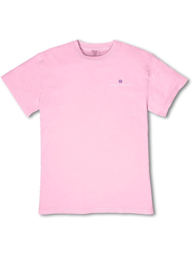Ladies' Simply Southern Mineral Wash Shells W/Bows SS (Petal)
