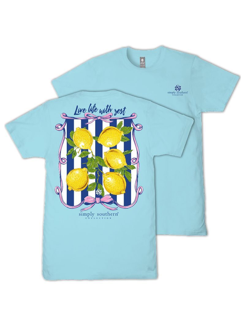 Ladies' Simply Southern Live Life SS (Agean)