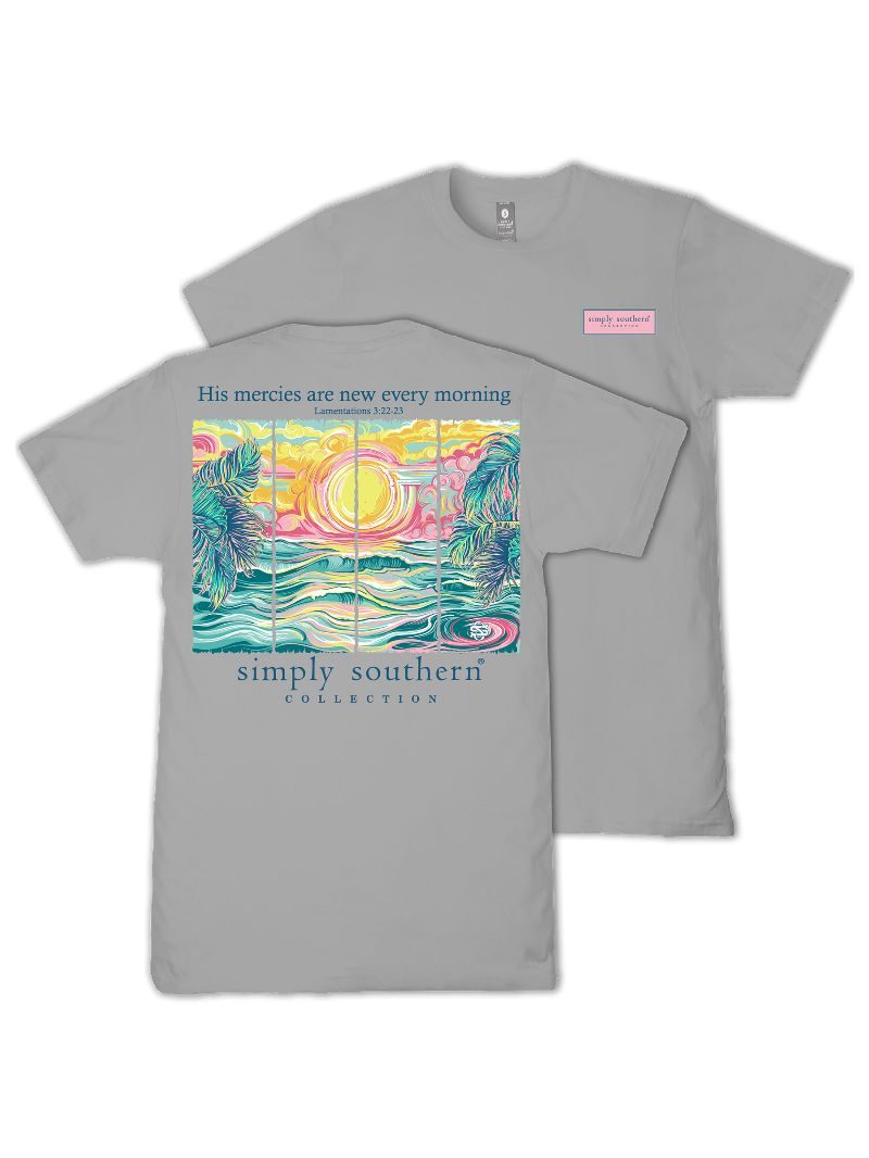 Ladies' Simply Southern Mercies Are The New Every Morning S/S (Lunar)
