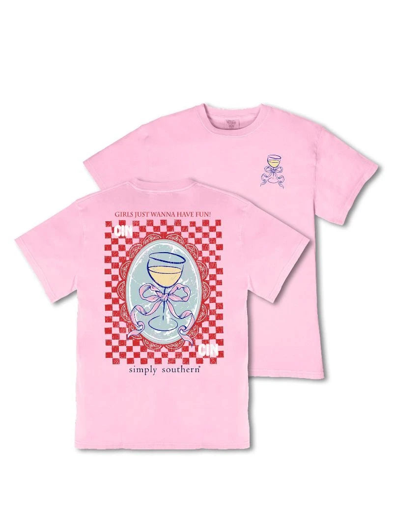 Ladies' Simply Southern "Girls Just Want To Have Fun" SS (Petal)