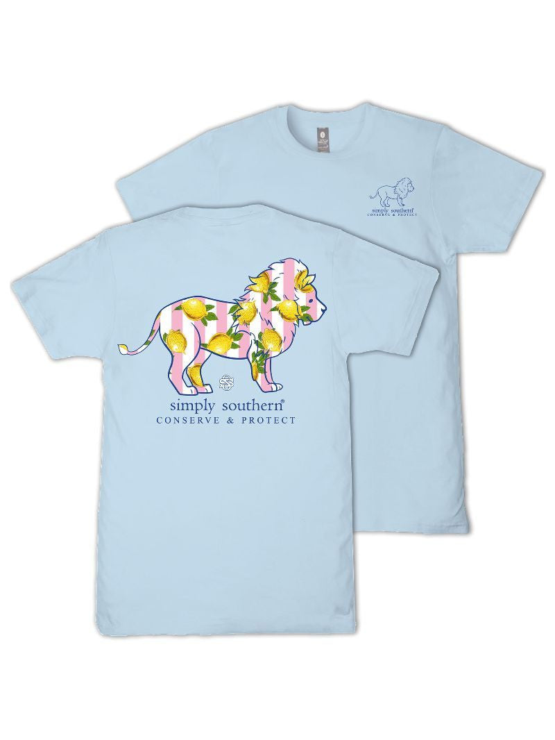 Ladies' Simply Southern Tracker Lion Lemon SS (Ice)