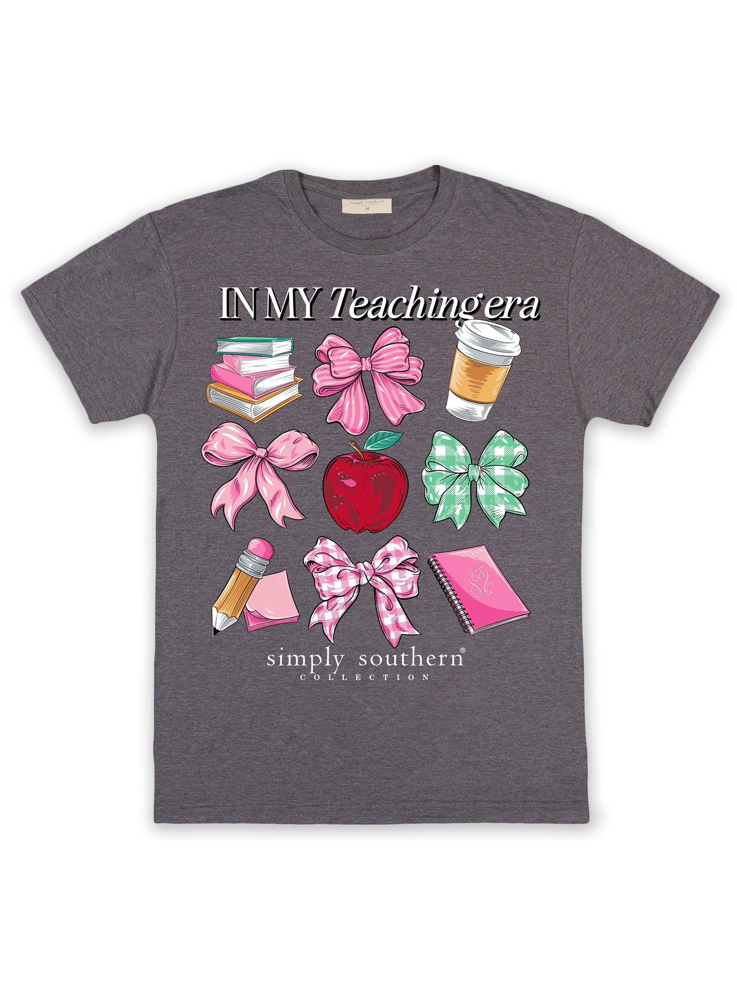 Ladies' Simply Southern In My Teaching Era S/S (Iron Heather)