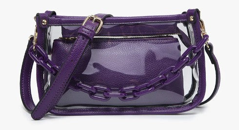 Jen & Co Jessica Clear Crossbody