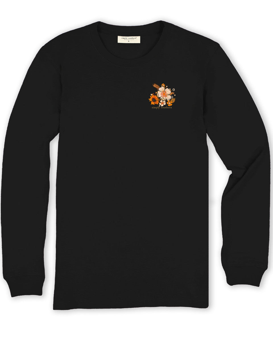 Girl's Simply Southern Slow Down & Soak It Up L/S (Black)