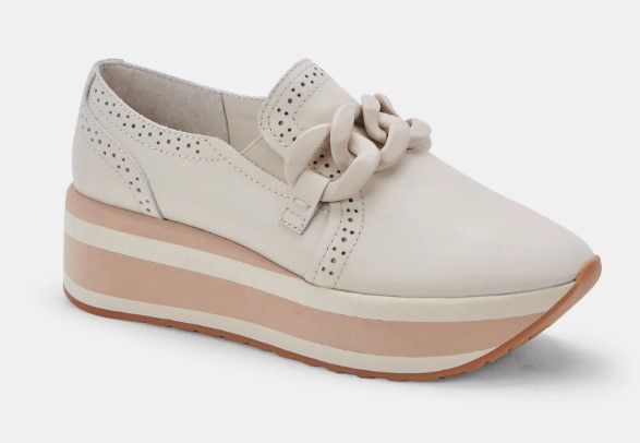 Dolce Vita Jhenee Platform Sneaker (Ivory Leather)