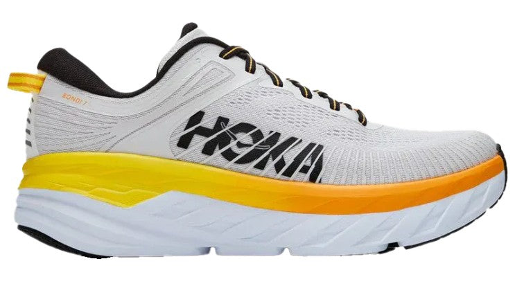 Men's Hoka Bondi 7 (Nimbus Cloud/Radiant Yellow)