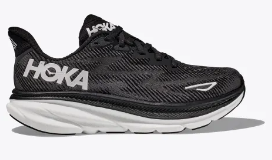 Men's Hoka Clifton 9 (Black/White)