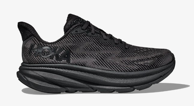 Men's Hoka Clfiton 9 (Black/Black)