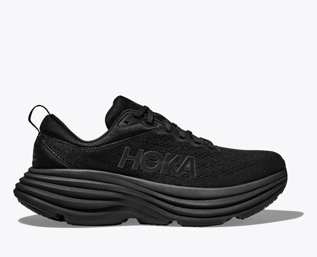 Men's Hoka Bondi 8 Wide (Black/Black)