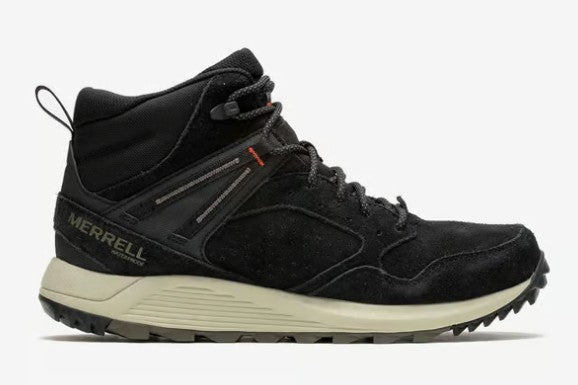 Men's Merrell Wildwood Mid LTR Waterproof Boot (Black)