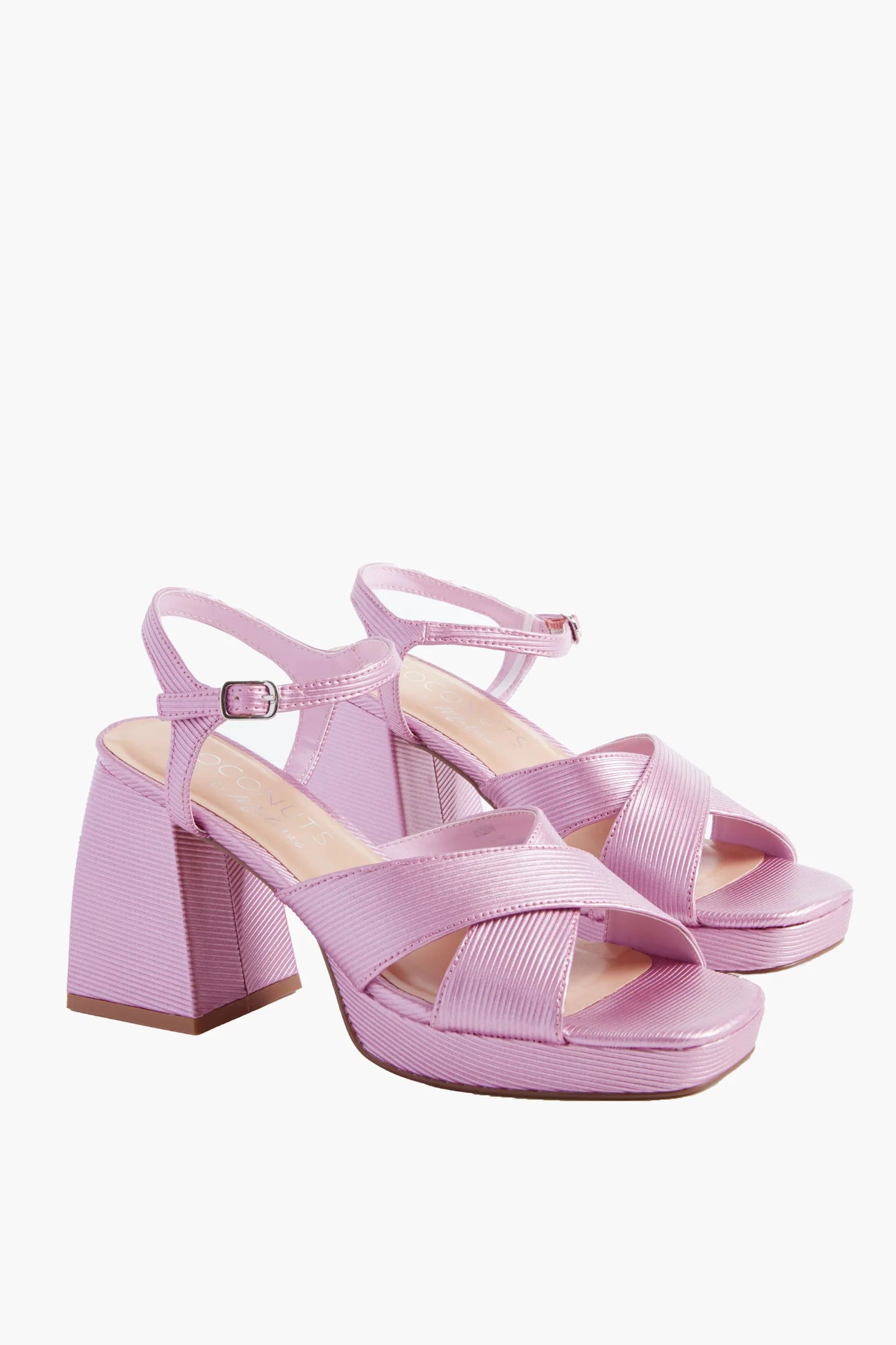 Coconuts By Matisse Robin Platform Heel Lilac Ribbed