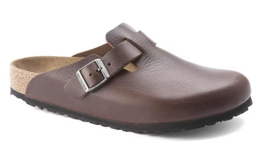 Men's Birkenstock Boston Grip Leather (Vintage Wood Roast)