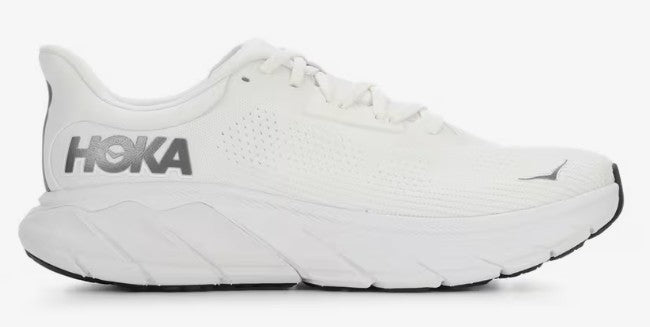 Men's Hoka Arahi 7 (Blanc/Steel Wool)
