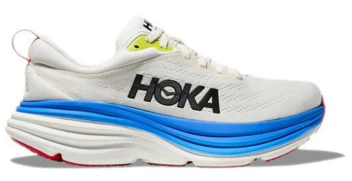 Men's Hoka Bondi 8 (Blanc De Blanc/Virtual Blue)