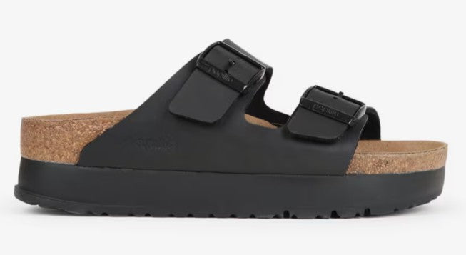 Women's Birkenstock Papillio Arizona Platform (Black)