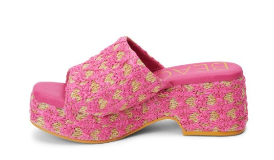 Beach By Matisse Cruz Platform Platform Heel Hot Pink