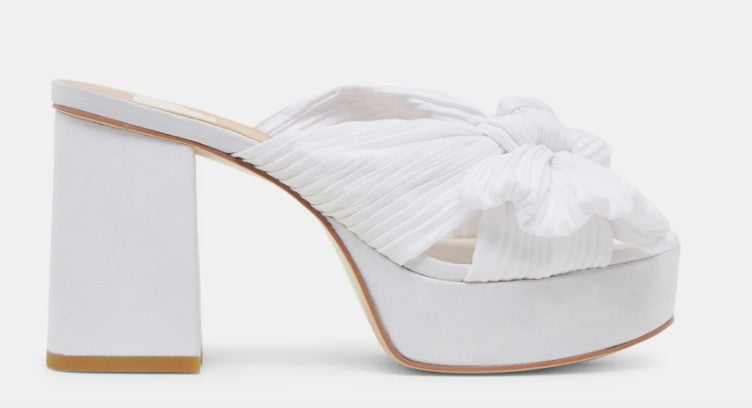 Dolce Vita Blare Heel (White Satin)