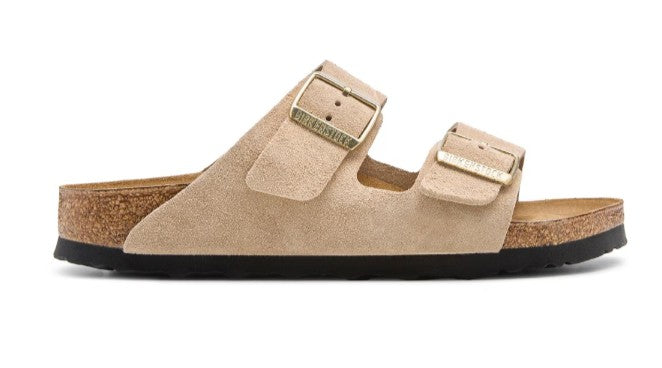 Women's Birkenstock Arizona Soft Footbed (Sandcastle)