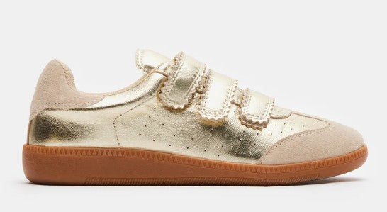 Steve Madden Momentum Velcro Sneaker (Gold)