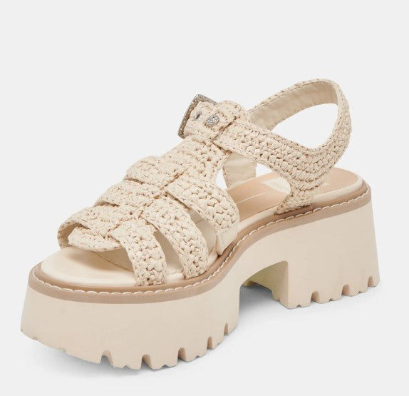 Dolce Vita Latice Sandals (Oatmeal Knit)