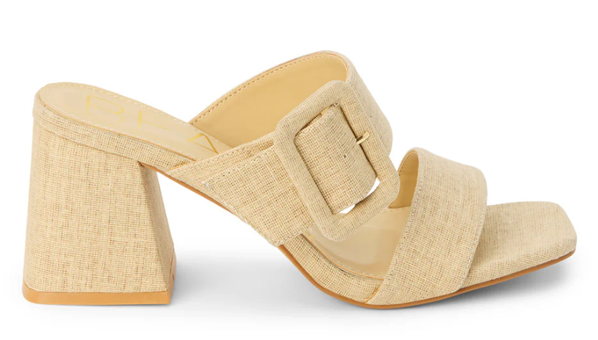 Beach By Matisse Lucy Heeled Sandal (Natural Linen)